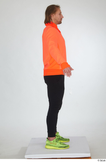 Erling black tracksuit dressed orange long sleeve t shirt sports…